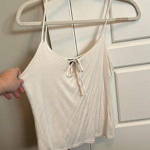 Super soft double lined white tank